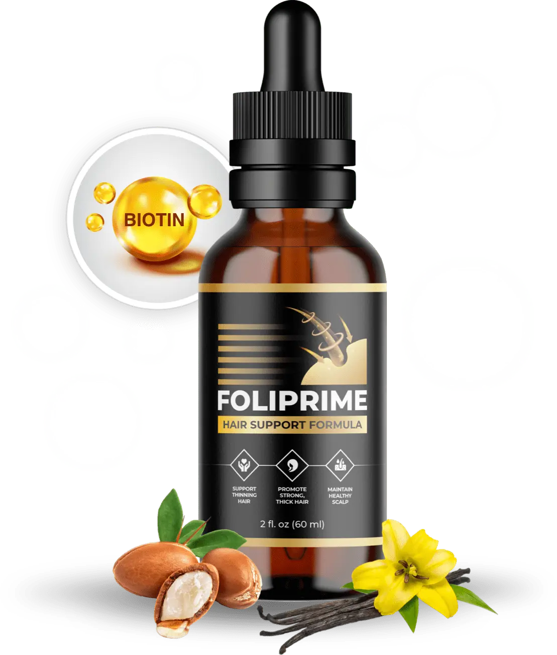 FoliPrime topical hair serum with botanical ingredients